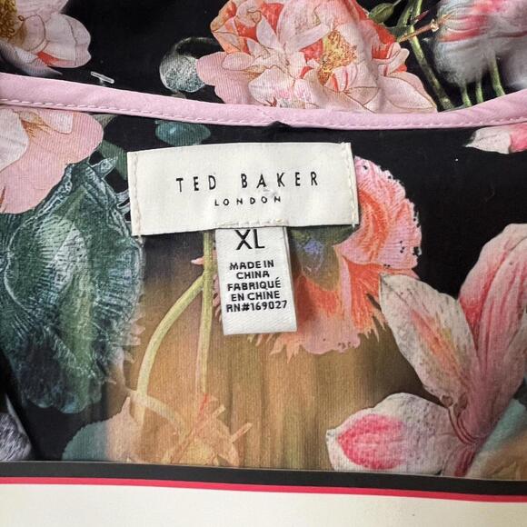 Floral flower print satin Ted Baker pajama set new - Picture 2 of 5